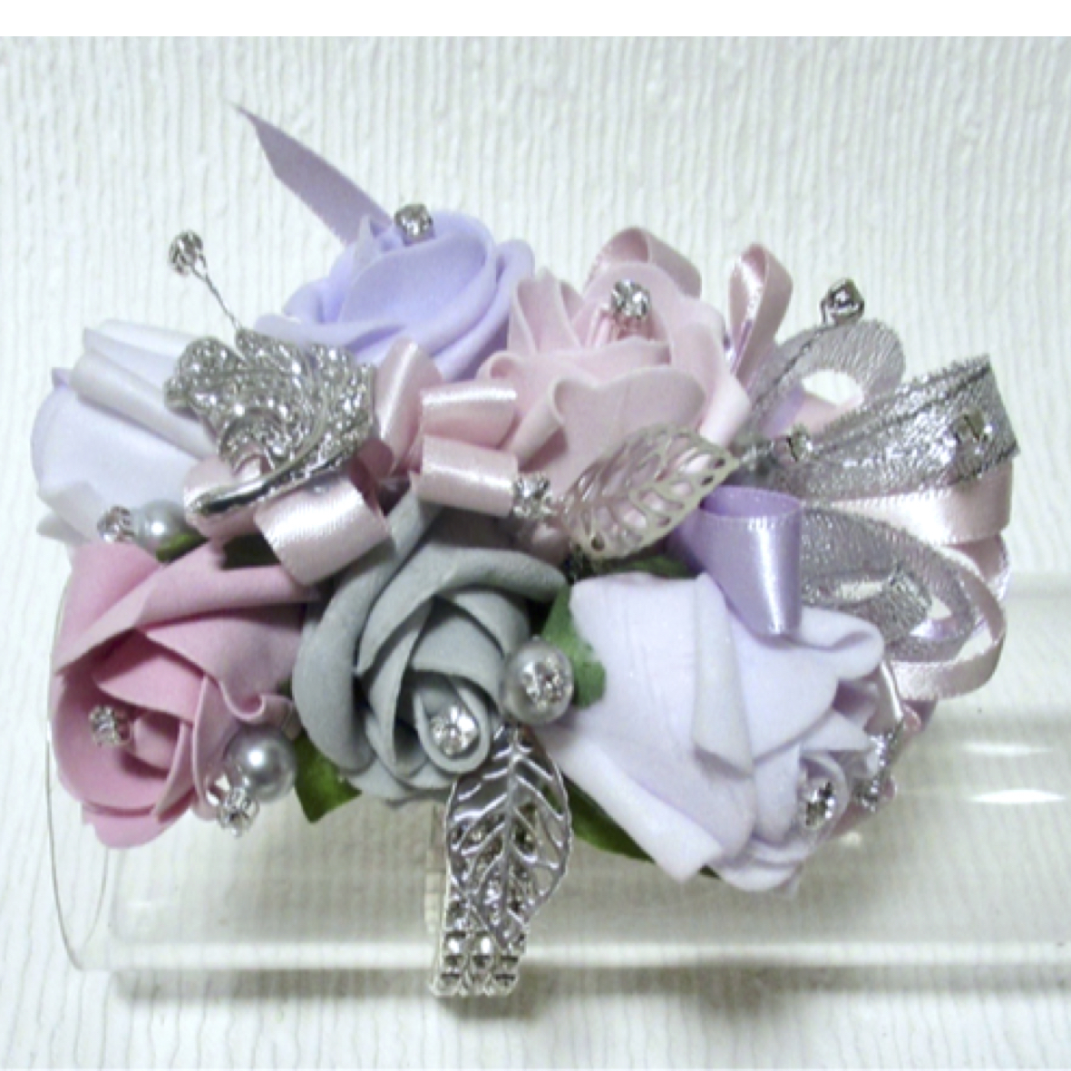 Dusky Pink, Vintage Pink, Lilac, Lavender & Grey Wrist Corsage